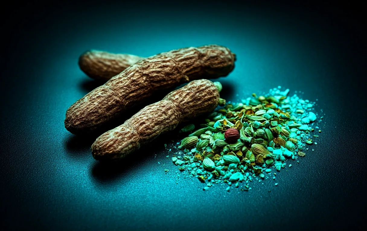Ingredientes naturales en bruto